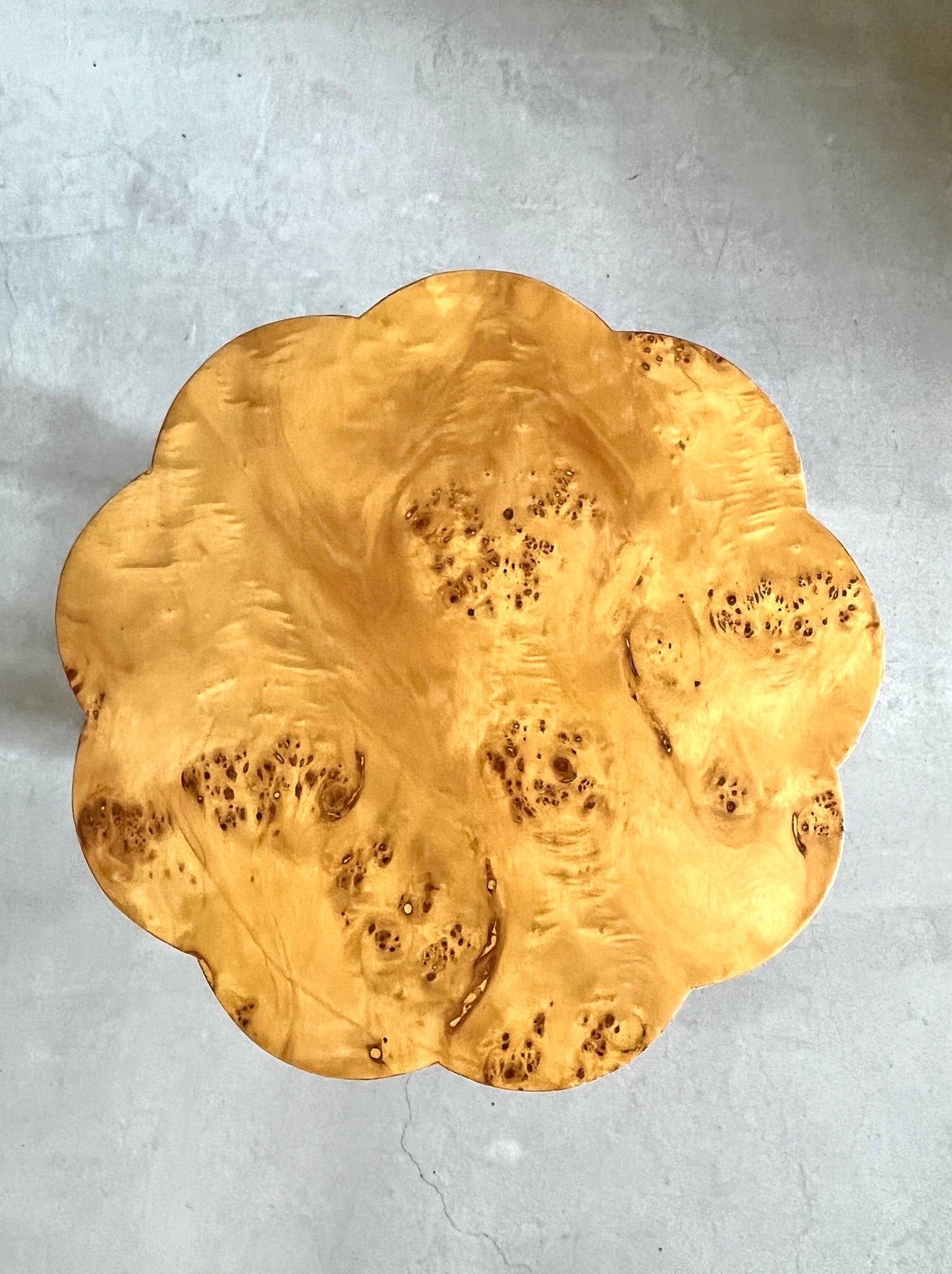 Small Side Table Italian Baroque Style in Wooden Brown Coffee Table Nostalgic Small Living Room End Table Handmade Yellow Veneer Home Decor