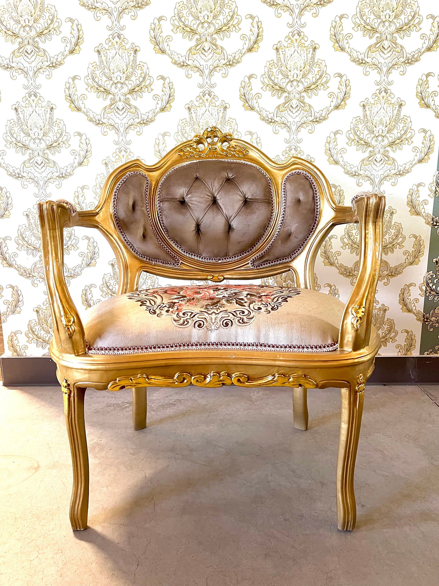 Sofa Set Camel Color Velvet for Home Sofa Set French Louis Style for Lodge Retro Style Settee Coffee Table Marble Top for Longue Room