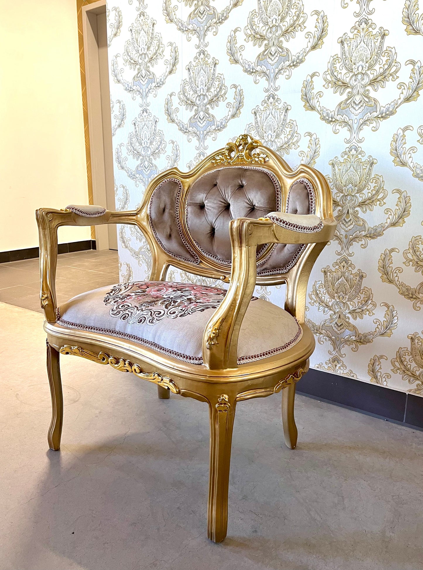 Sofa Set Camel Color Velvet for Home Sofa Set French Louis Style for Lodge Retro Style Settee Coffee Table Marble Top for Longue Room