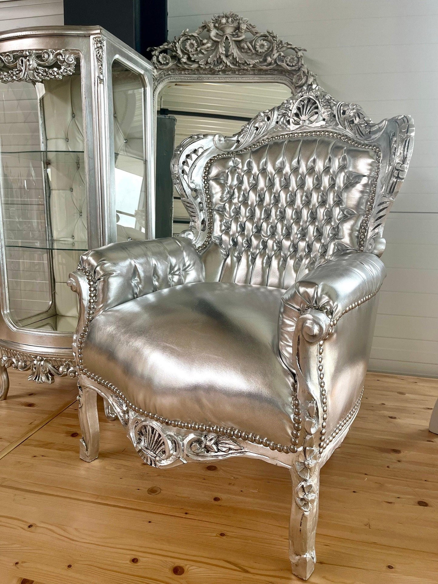 Französischer Barocksessel im Recoco-Stil/ French Baroque Recoco Style Armchair