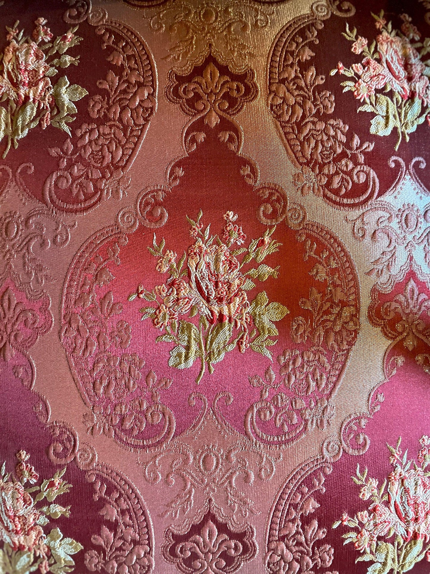 Xmas Red Chair Baroque Rococo Style Armchair Retro French Style Wooden Chair For Housewarming Party Home Decor Xmas Gift - LIMITED EDITION
