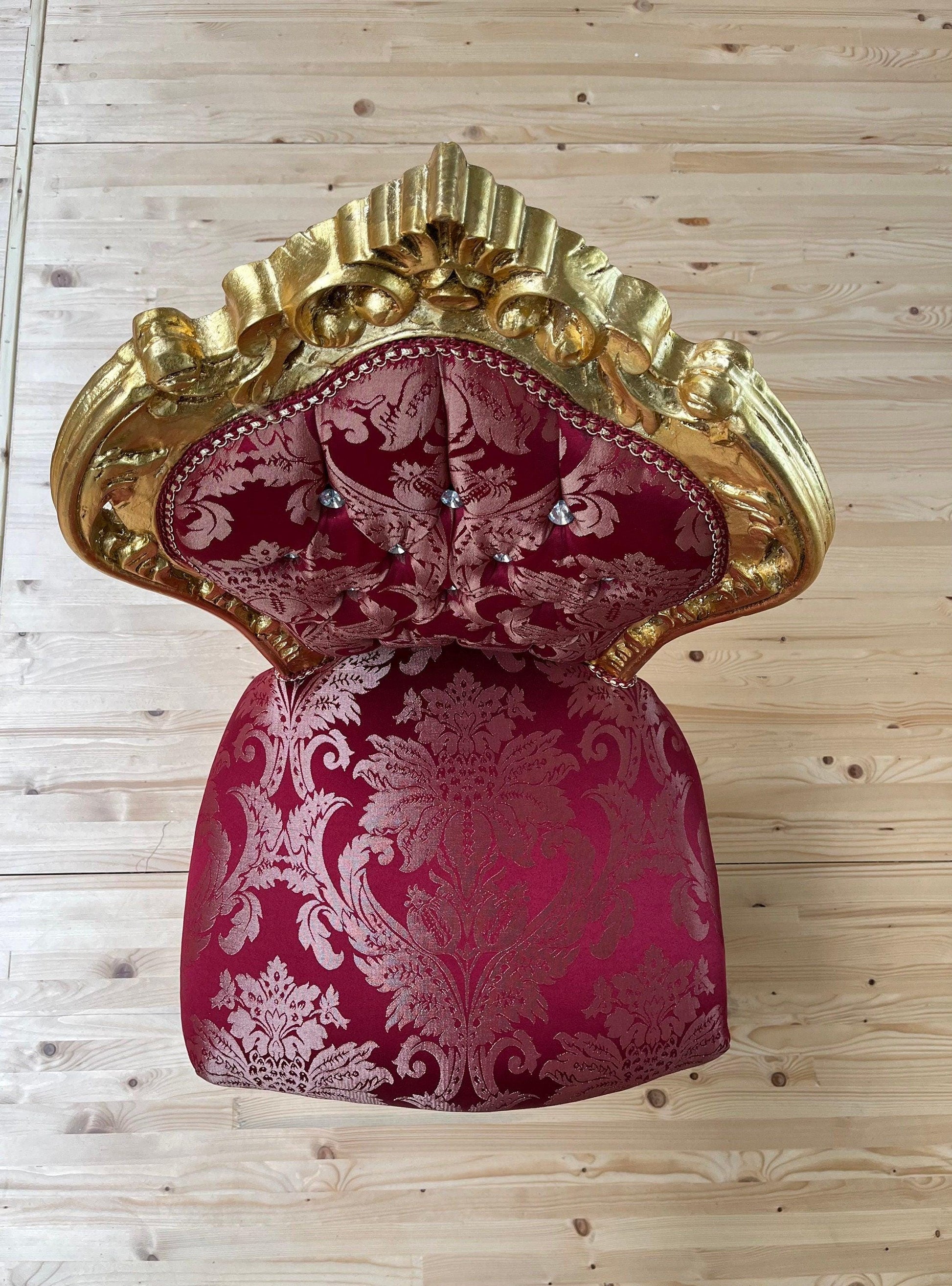 Esszimmerstuhl- und Tischset im französischen Barock-Rokoko-Stil / French Baroque Rococo Style Dining Chair Table Set