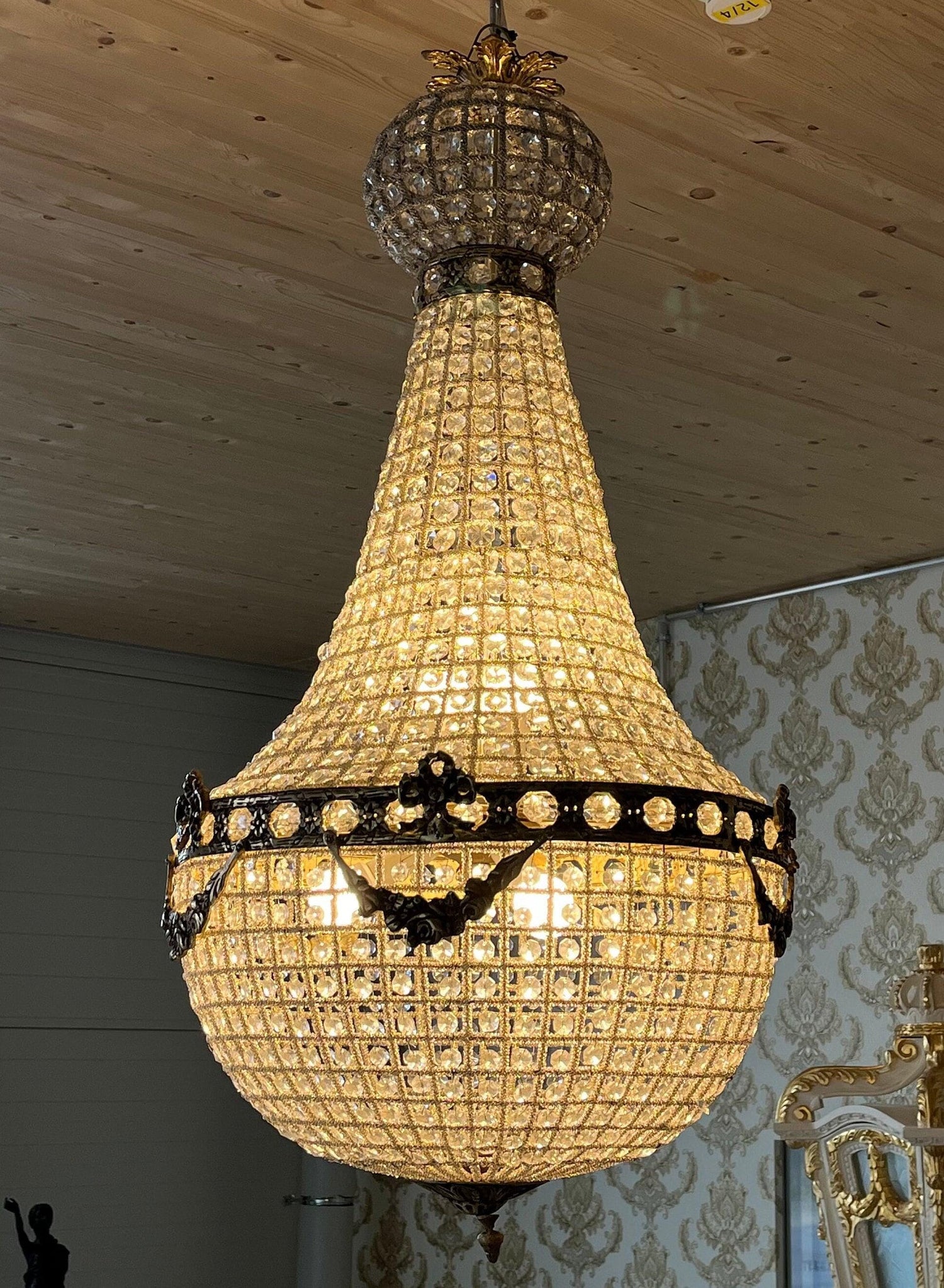 Yellow Brass Chandeliers Baroque Rococo Style French Louis Chandeliers Lighting Decor - Made to Order
