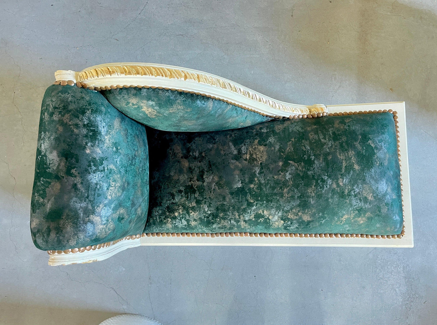Small Bench Forest Green French Louis Style Small Longue Settee Velvet Red Retro Baroque Style Ottoman for Home Decor