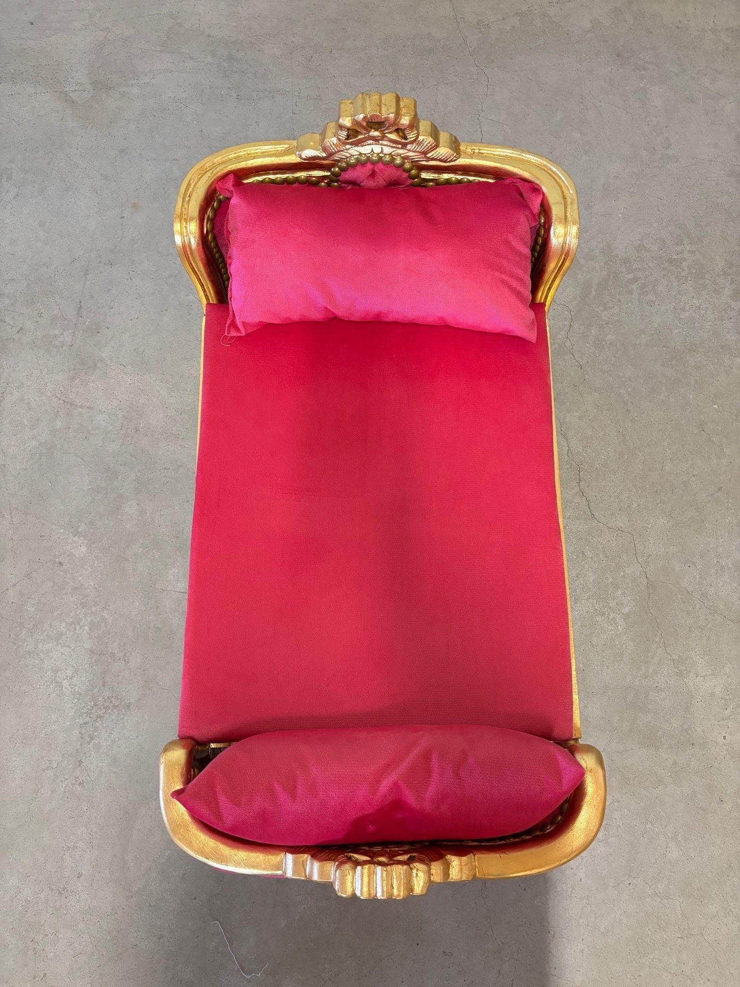 Pet Bed French Louis Baroque Style Handmade Small Dog Bed Velvet Hot Pink Baroque Style Cat Bed Velvet Blue in Gold Finish Home Decor
