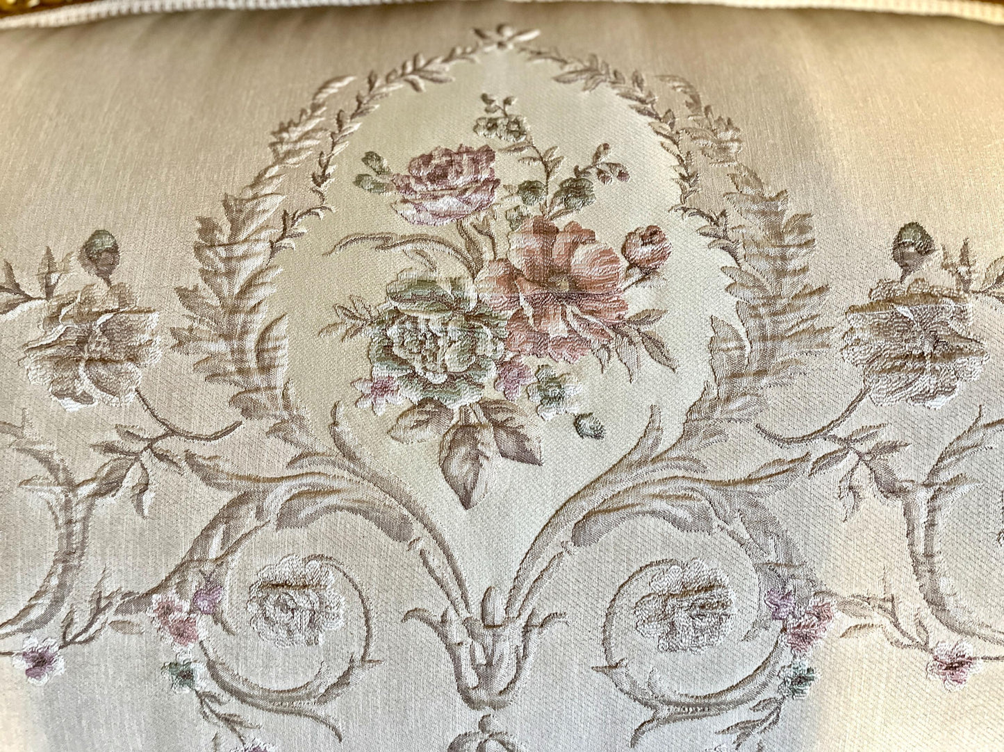 Sofa Set Retro French Baroque Rococo Style Beige Floral Color Damask Lounge Couch Set Handmade Antique Style for Living Room Home Decor