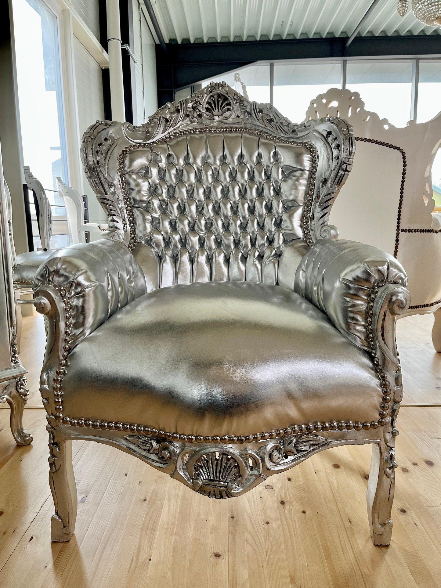 Französischer Barocksessel im Recoco-Stil/ French Baroque Recoco Style Armchair