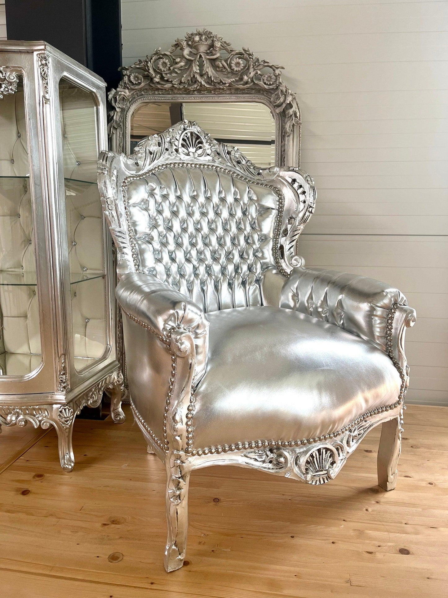 Französischer Barocksessel im Recoco-Stil/ French Baroque Recoco Style Armchair