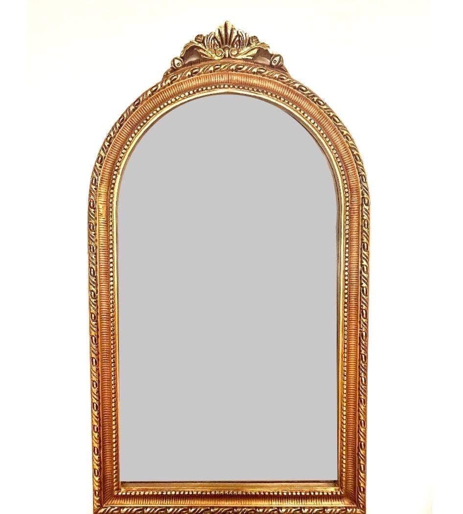 Konsolentisch mit Standspiegel Antik Barock Handarbeit Stil / Console Table with Standing Mirror Antique Baroque Handmade Marble Top