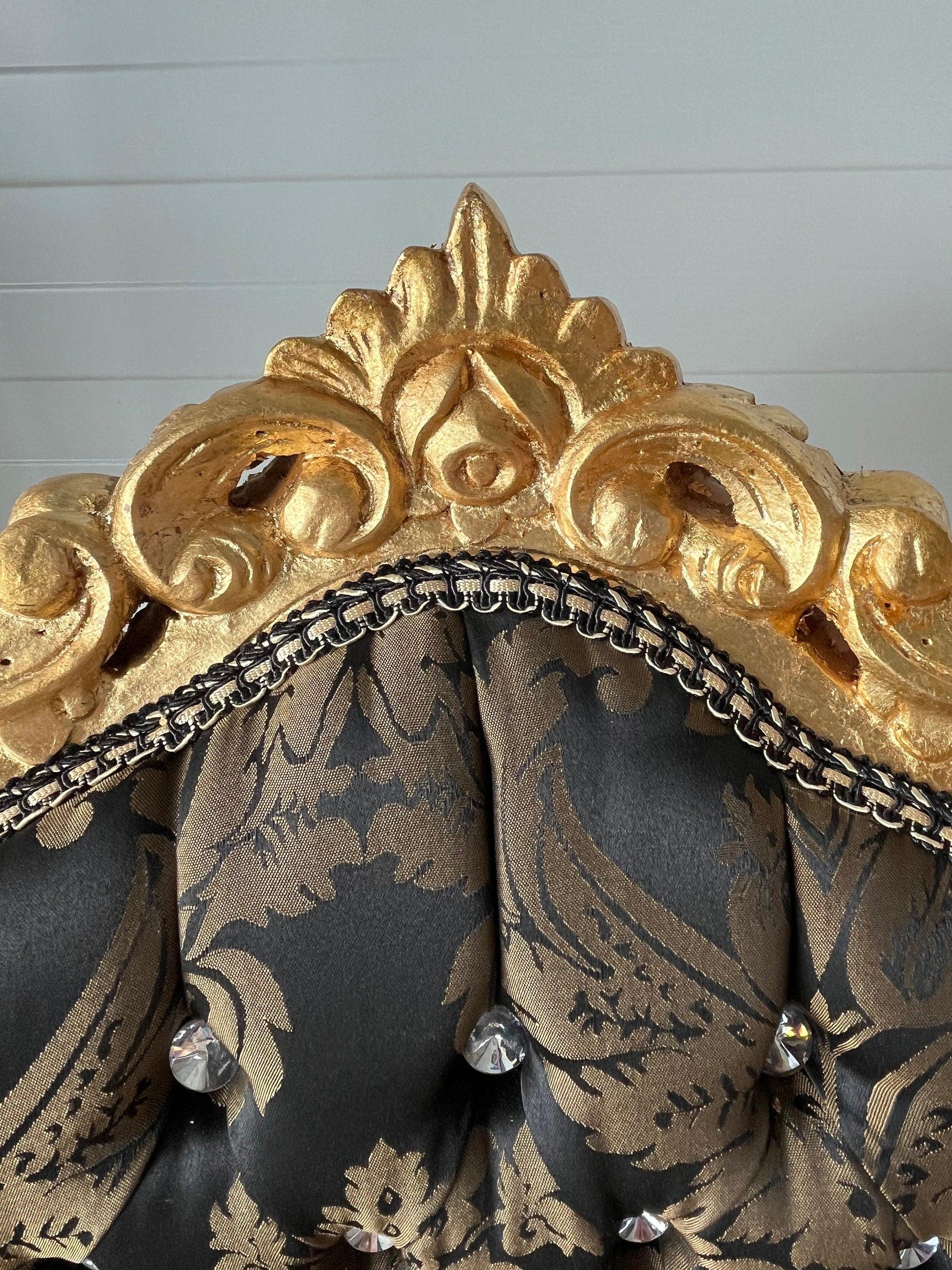 Esszimmerstuhl- und Tischset im französischen Barock-Rokoko-Stil / French Baroque Rococo Style Dining Chair Table Set