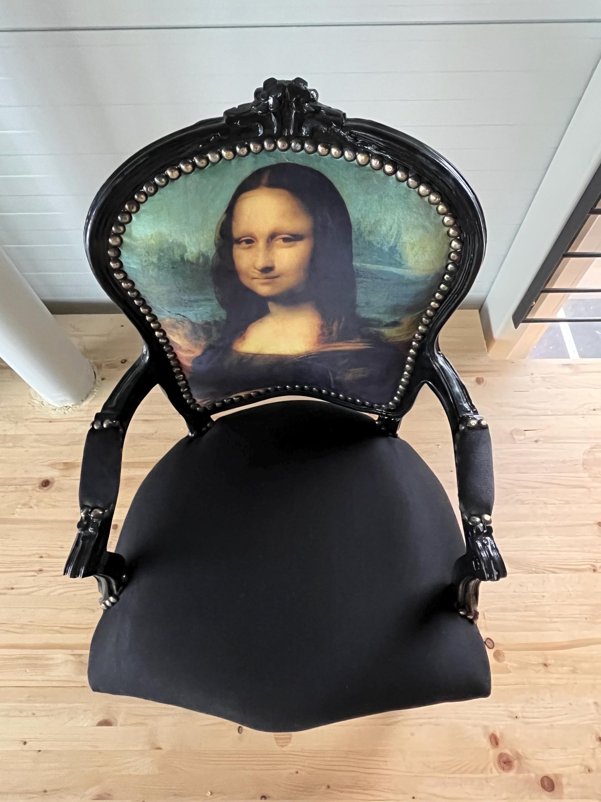Armchair Marilyn Monroe Print French Louis Style Chair Home Devor Baroque Rococo Style Armchair in black & White Print