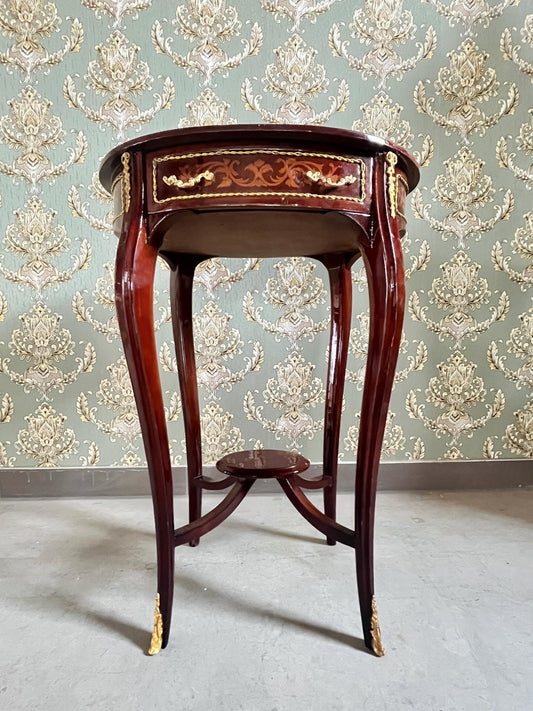 Side Table Wood Coffee Table Handmade Baroque Table French Small Table
