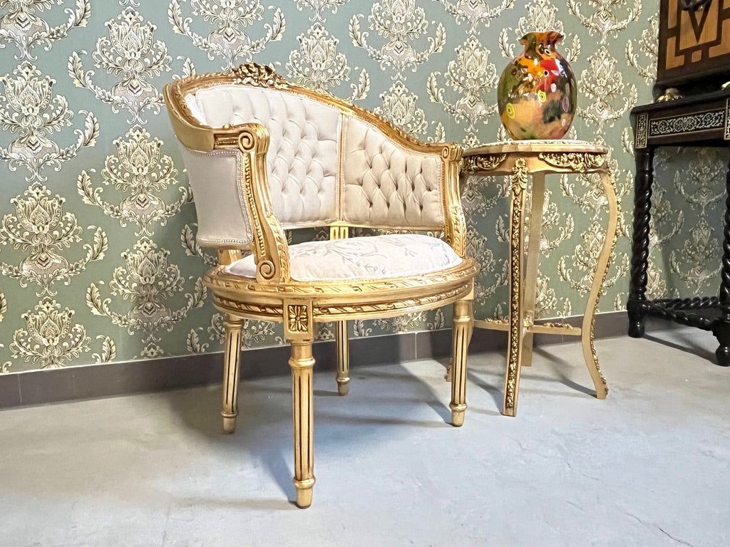 Royal Accent Sofa Set Beige Floral Damask French Settee Deluxe Baroque Furniture