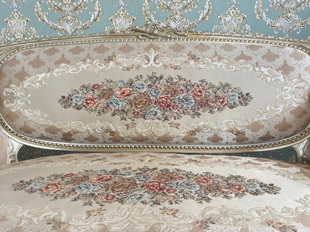 Chic Baroque Sofa Set French Baroque Couch Set Marble Coffee Table Luxury Living Room