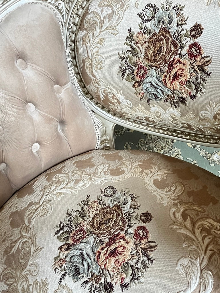 Chic Baroque Sofa Set French Baroque Couch Set Marble Coffee Table Luxury Living Room