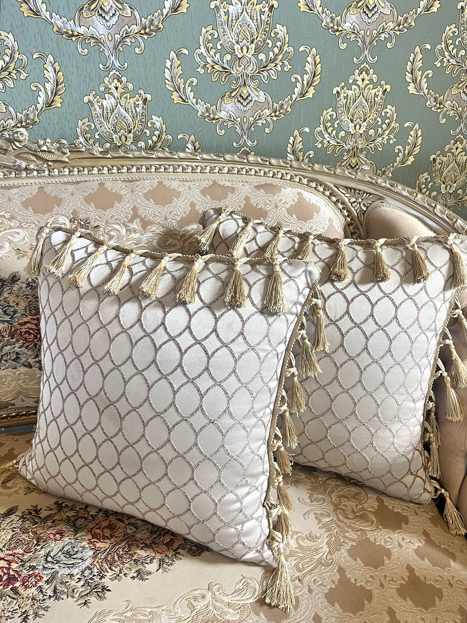 Chic Baroque Sofa Set French Baroque Couch Set Marble Coffee Table Luxury Living Room