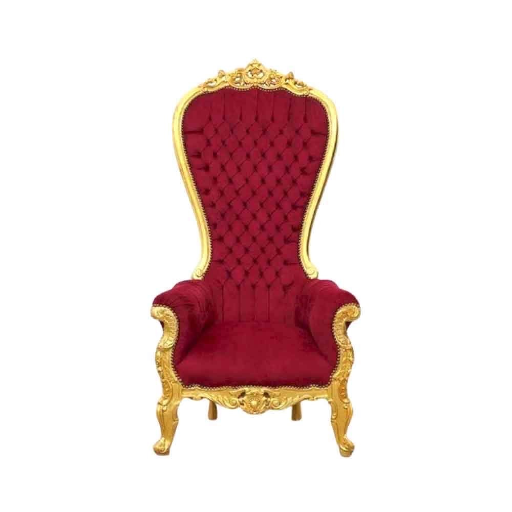 Thron im französischen Barock-Rokoko-Stil / Huge Sofa Chair Antique Style Real Wood Big Armchair for Special Event - Made to Order