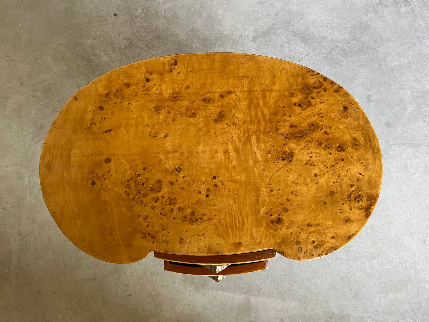 Louis Möbel Kommode Nachttisch im antiken Stil - Gelb / French Louis Chest of Drawers Antique Style Night Stand - Yellow Pea Shape