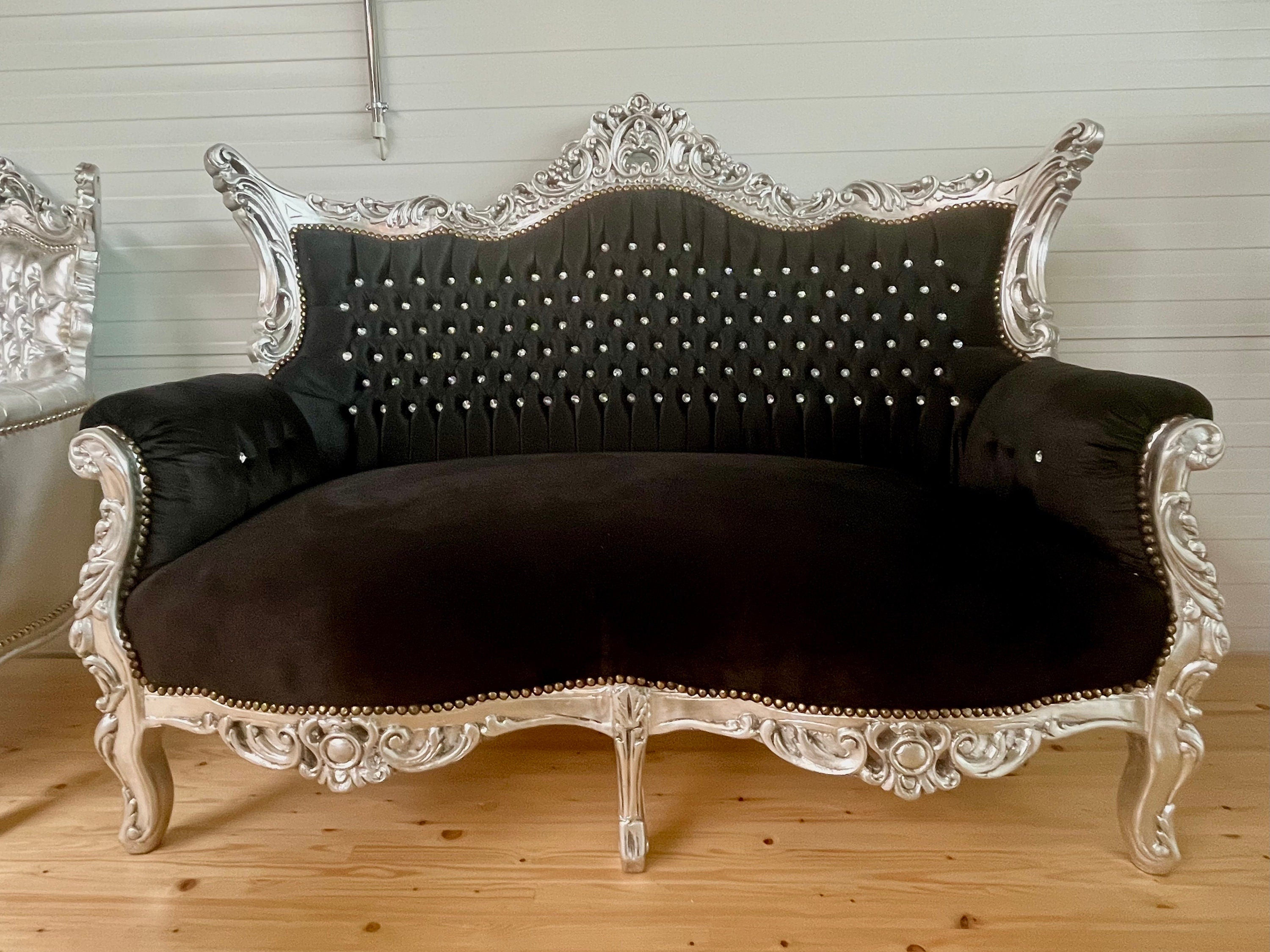 Lounge Sofa Barock Sofa im französischen Stil für Bar Salon Nachtclub / Lounge Sofa Baroque French Style Love Seat for Bar Salon Nightclub