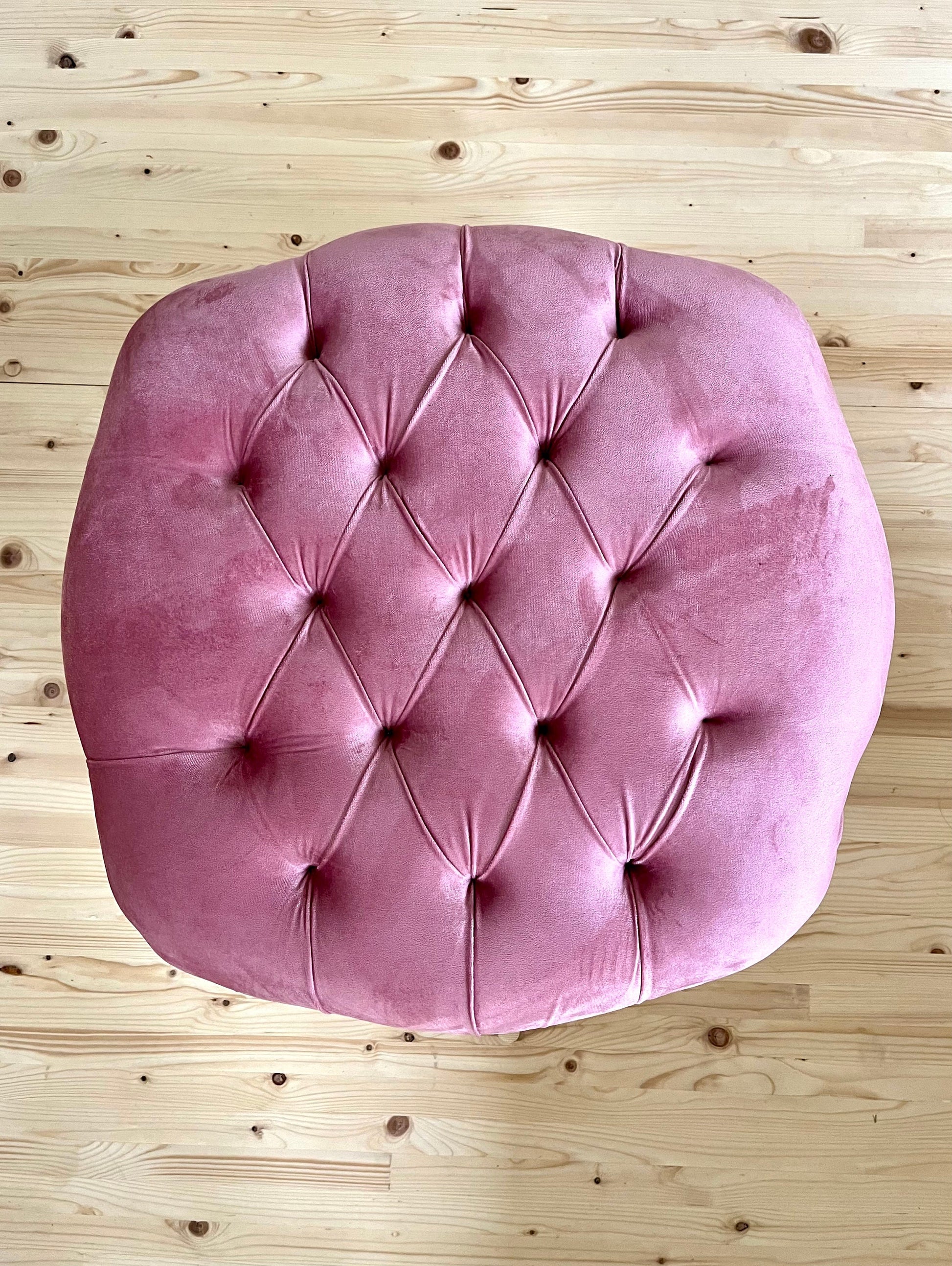 Französischer Barock-Fußhocker/ French Baroque Style Footstool- Rosa