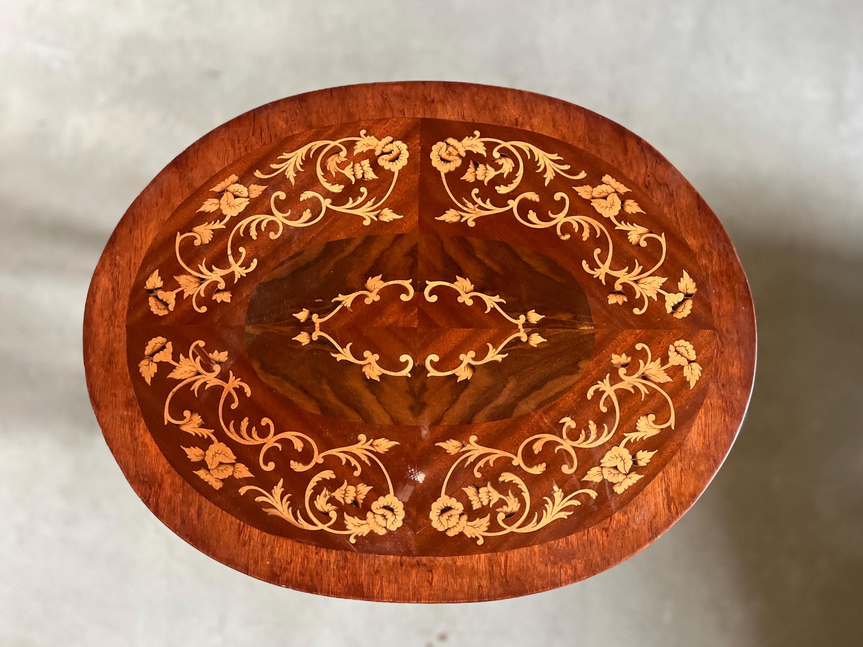 Side Table Wood Coffee Table Handmade Baroque Table French Small Table